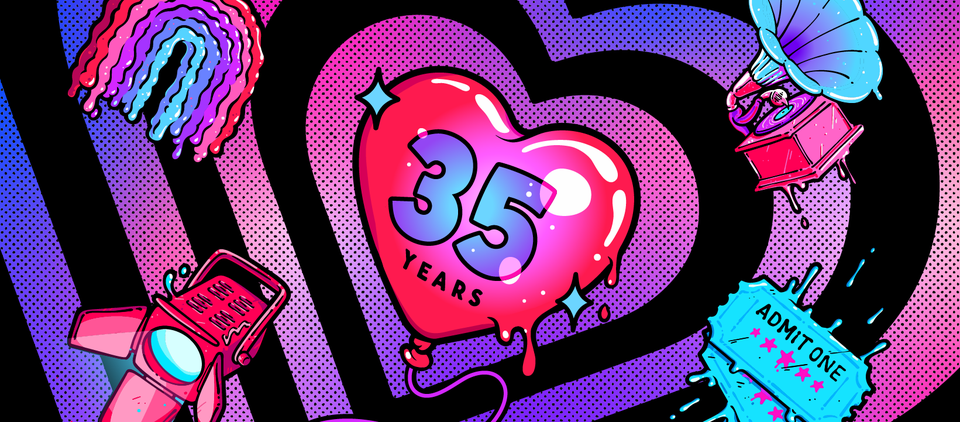 NZ Fringe Festival 35 Year Anniversary Banner